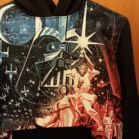 Mens Star Wars Pullover Hoodie Size S - Picture 2 of 3
